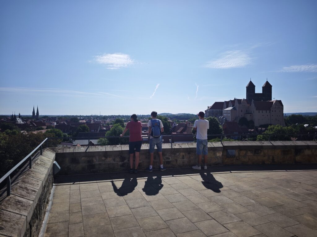 Die Aussichtsterrasse auf dem Münzenberg Quedlinburg ist kostenlos