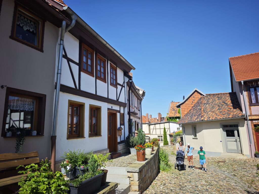 Pittoreske Kulisse auf dem Münzenberg in Quedlinburg