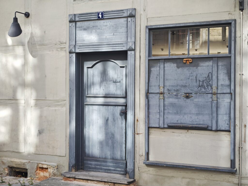 Quedlinburg Altstadt - ehemaliger "Fensterladen" im Hoken