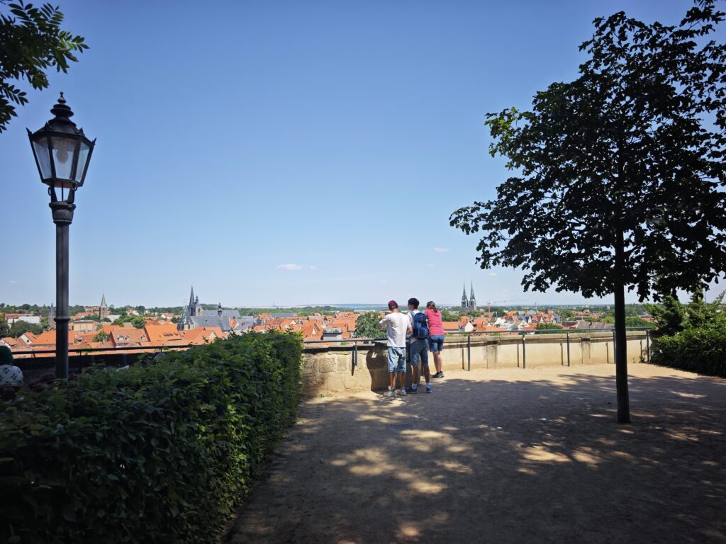Der Aussichtspunkt auf dem Schlossberg Quedlinburg