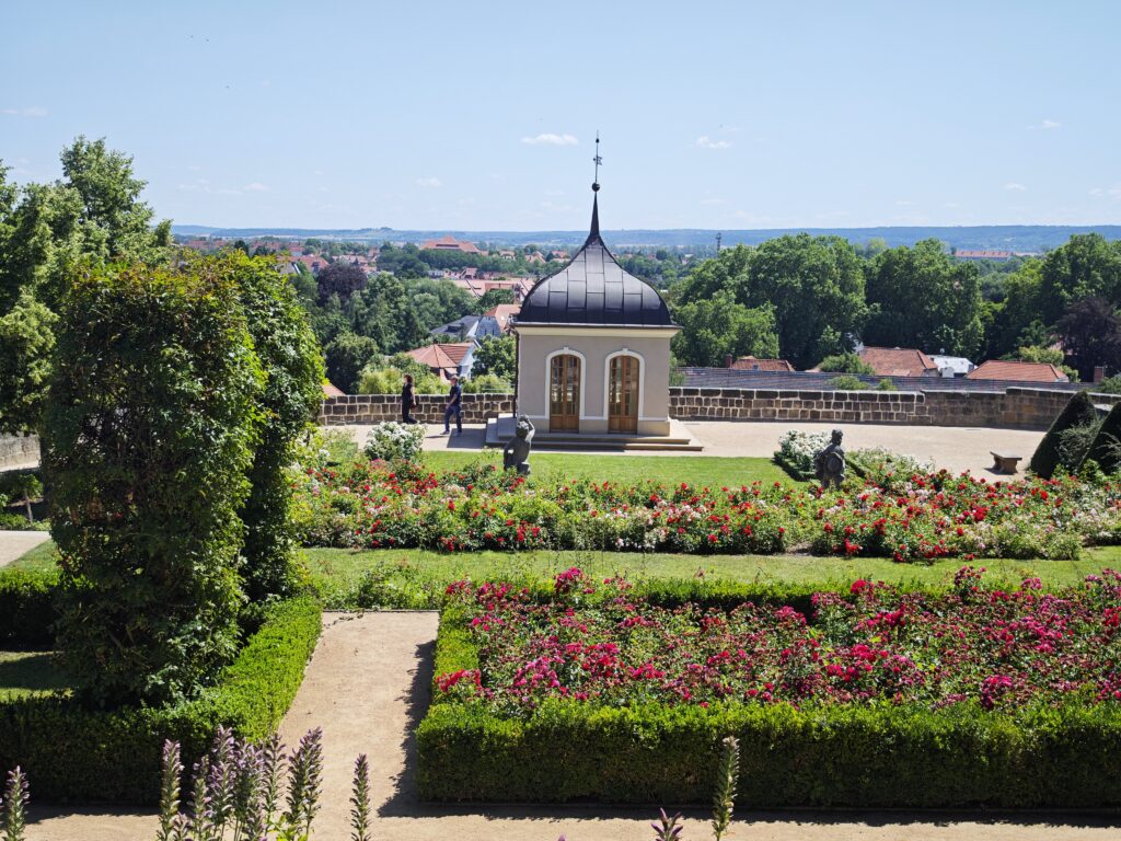 Der Schlossgarten auf dem Schlossberg Quedlinburg