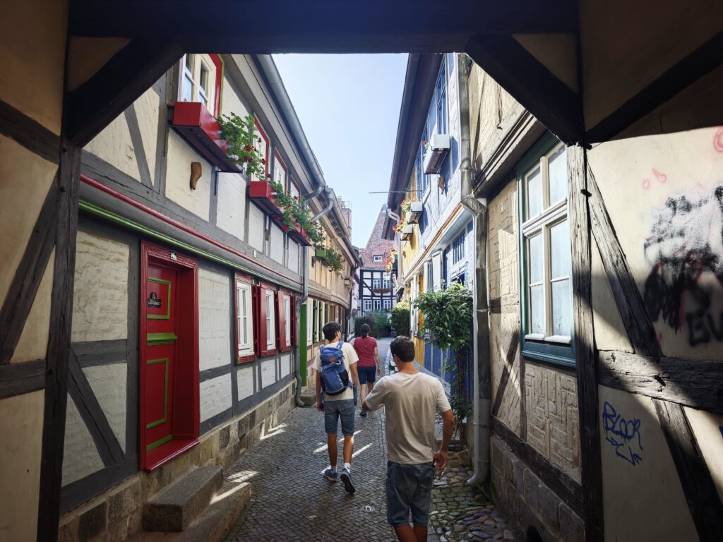 Der Zugang von der Hölle in den Schuhhof Quedlinburg