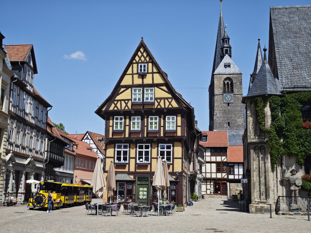 Der Marktplatz ist eine der schönsten Quedlinburg Sehenswürdigkeiten